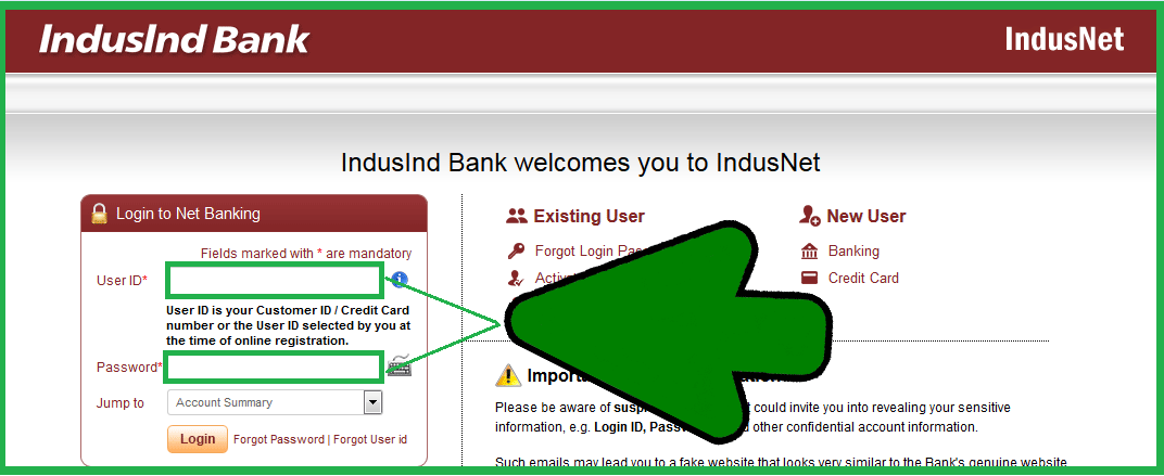 indusind bank travel card login